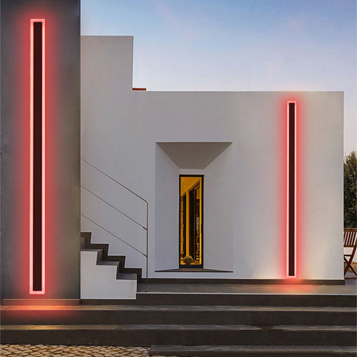 Groots RGB Lineaire Minimalistische Buitenmuurlamp