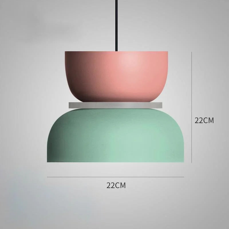 Hanglamp in Noordse Macaron-stijl