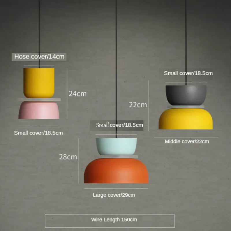 Hanglamp in Noordse Macaron-stijl