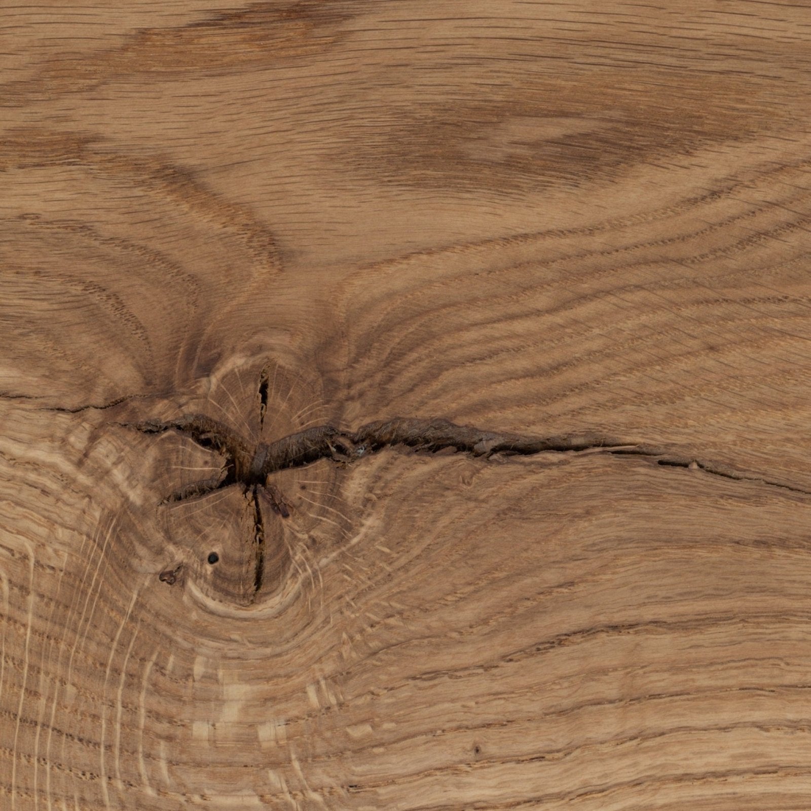 HoutGlow - Ronde LED Wandlamp van Eikenhout met Indirect Licht