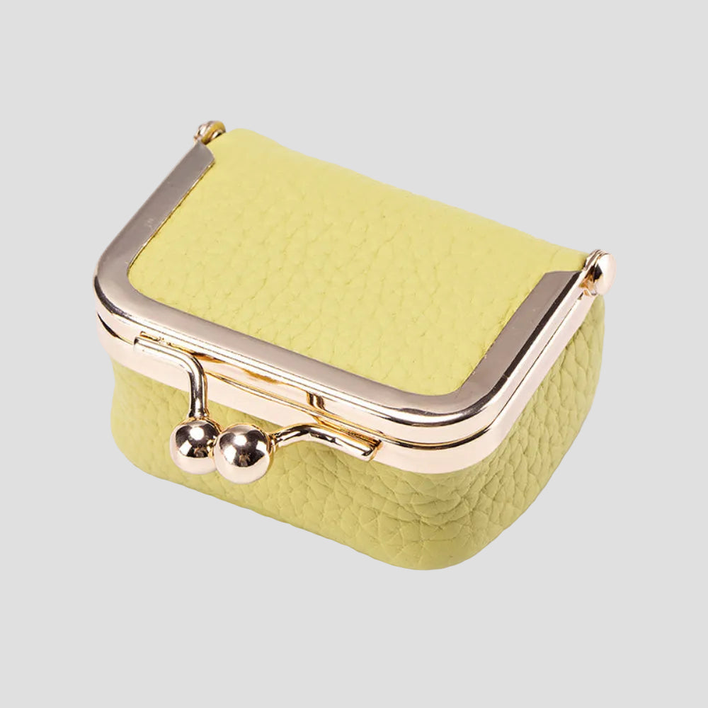 Jewelry Box Leather Mini Storage Box Travel Compact