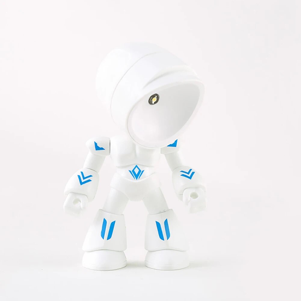 RoboGlow – Schattige Robot Tafellamp met LED voor Kinderkamer & Bureau