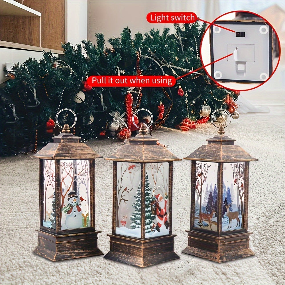 RetroKerst - LED Theelicht Kaarsen 3 Stuks