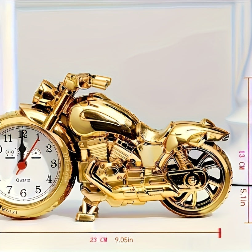 MotoClock - Cartoon Motorfiets Wekker met Zwitsers Kwartsmechanisme