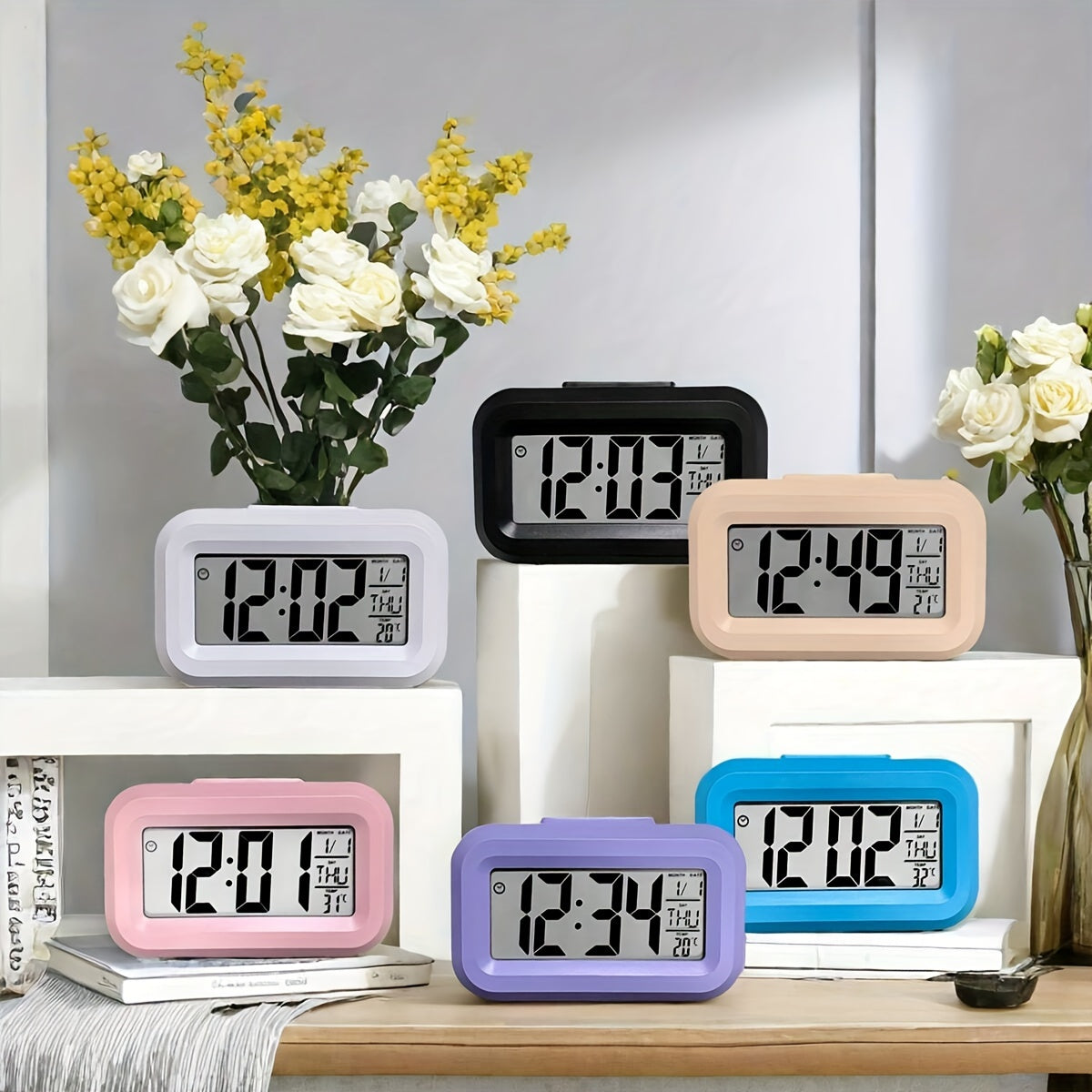 GlowClock - Digitale Wekker met Datum- en Lichtweergave