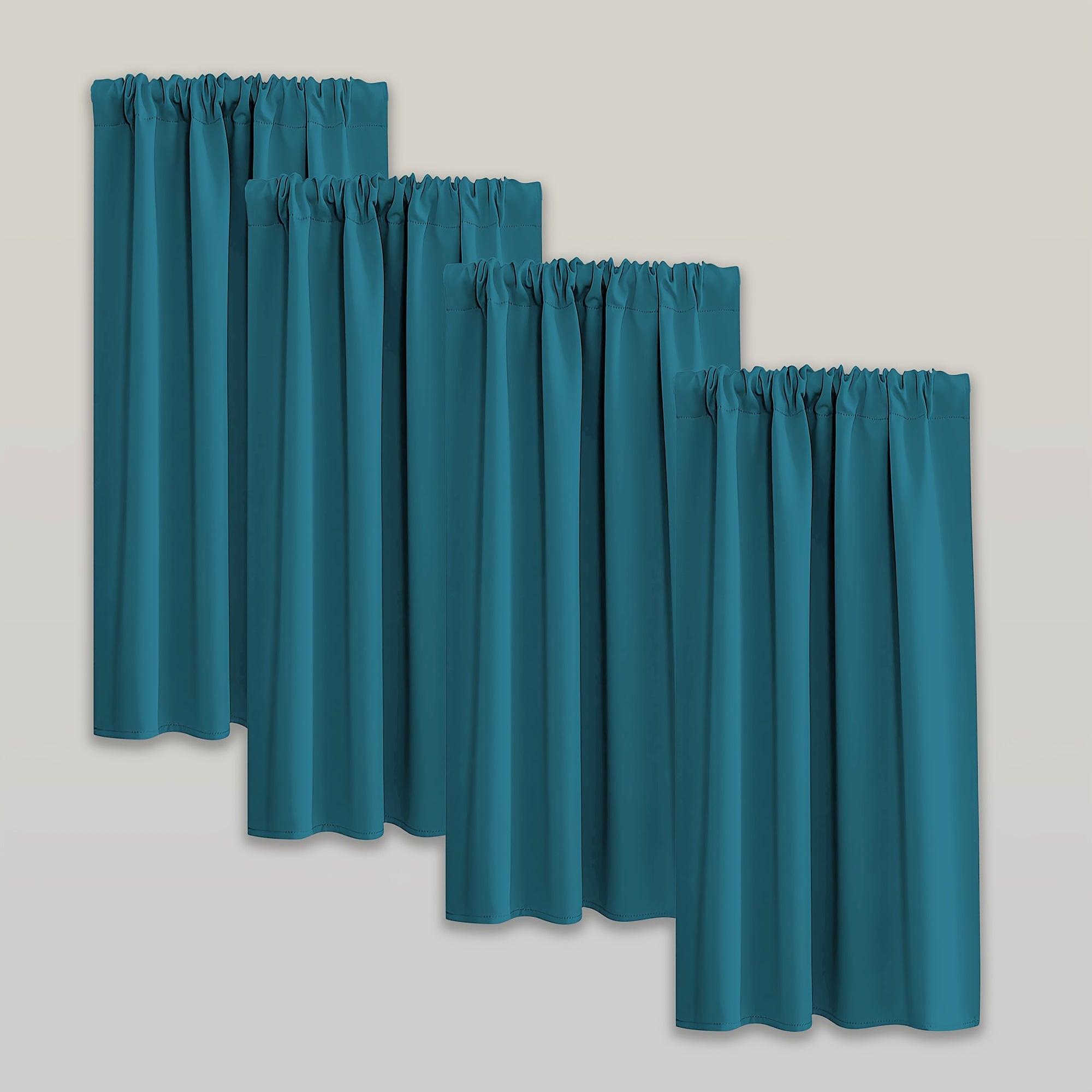 Blackout Curtains - Moderne Verduisterende Gordijnen Set van 4 Stuks