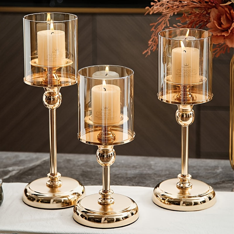 Set of 3 Silver Angelic Candle Holders - Perfect for Festive Decoration