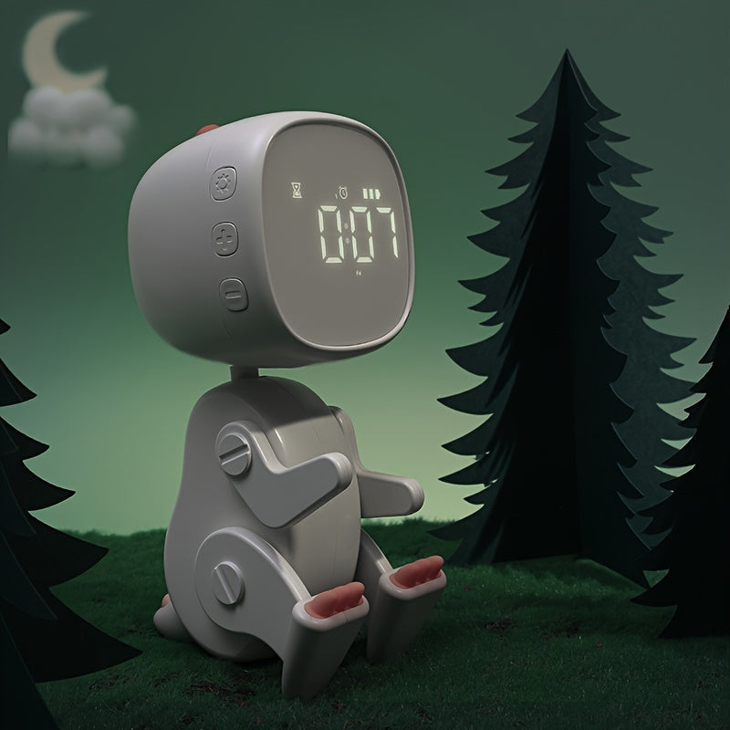 TimeDino - Slimme Cartoon Wekker met USB-Oplaadpoort