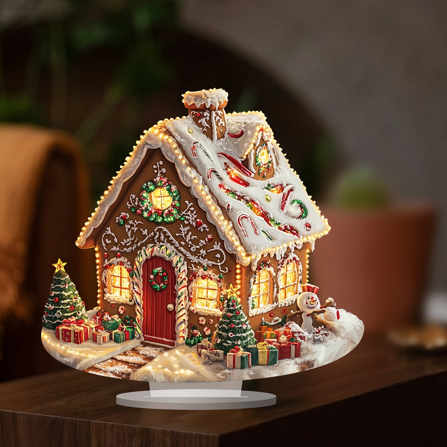 BohoGinger - Acryl Gingerbread House Kerstdecoratie