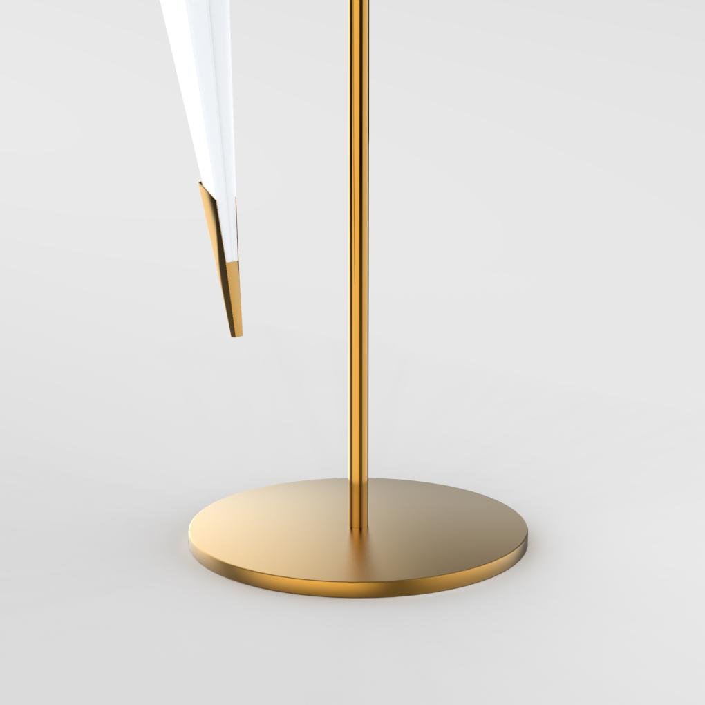 OrigamiGlow – Gouden Origami Tafellamp in Kraanvogel Design met LED Verlichting