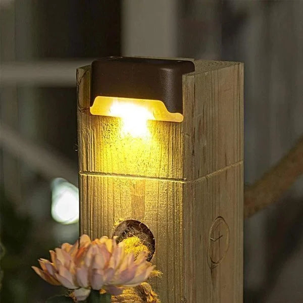 Iluminación de cubierta con energía solar para exteriores
