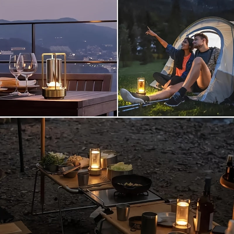 LumiCrystal - Oplaadbare LED Kristallen Tafellamp met Touch Bedieningspaneel