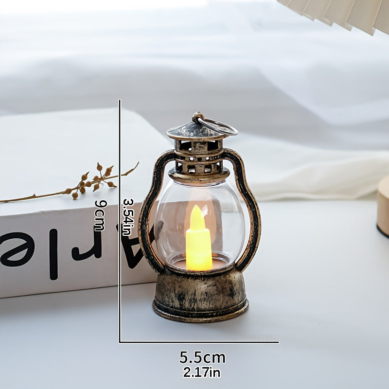 VintageGlow - Charmante LED Kerstlantaarn op Batterijen