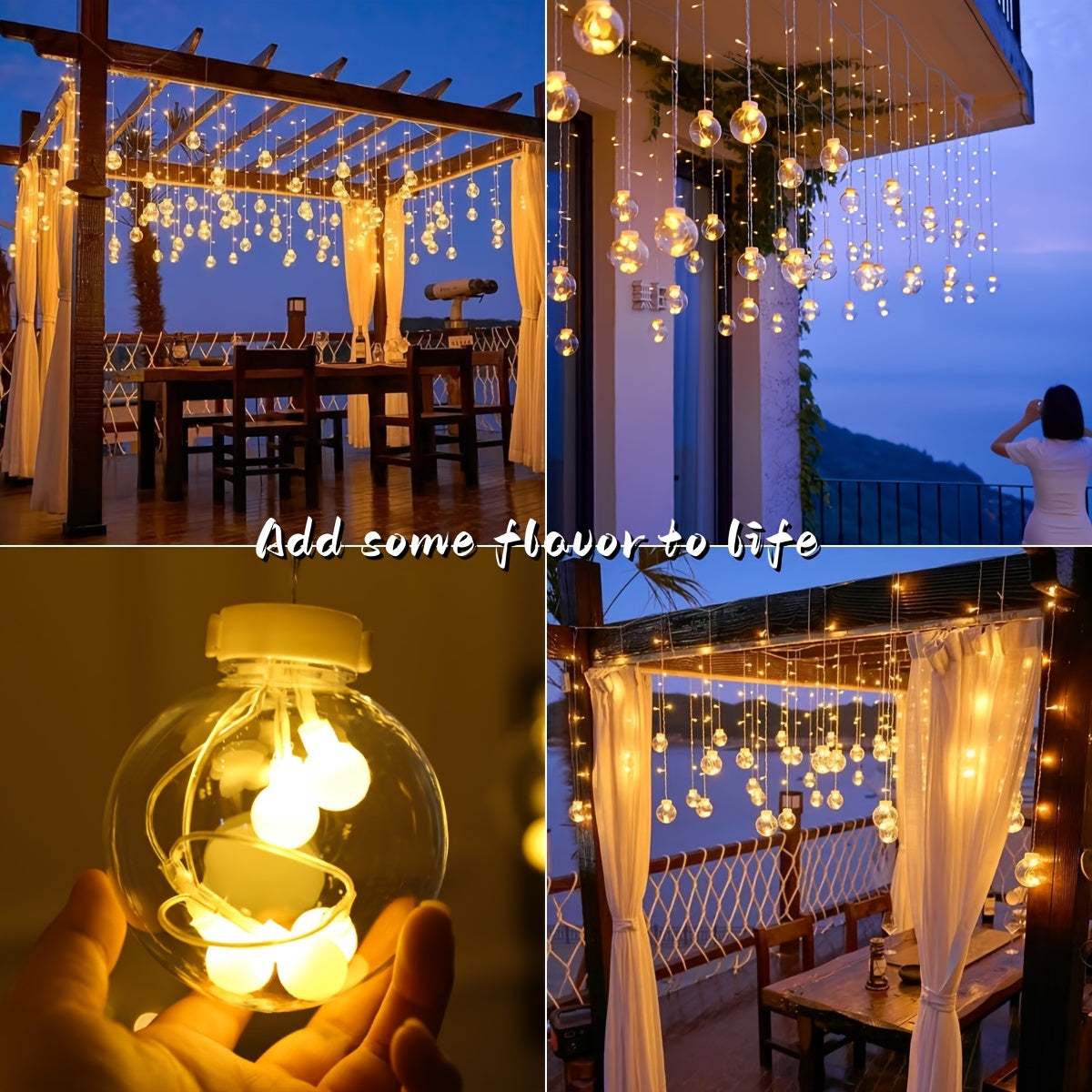 LumiSphere - 3.0m Wreath Ball Decorative LED Lighting, Perfect for Christmas & Holidays