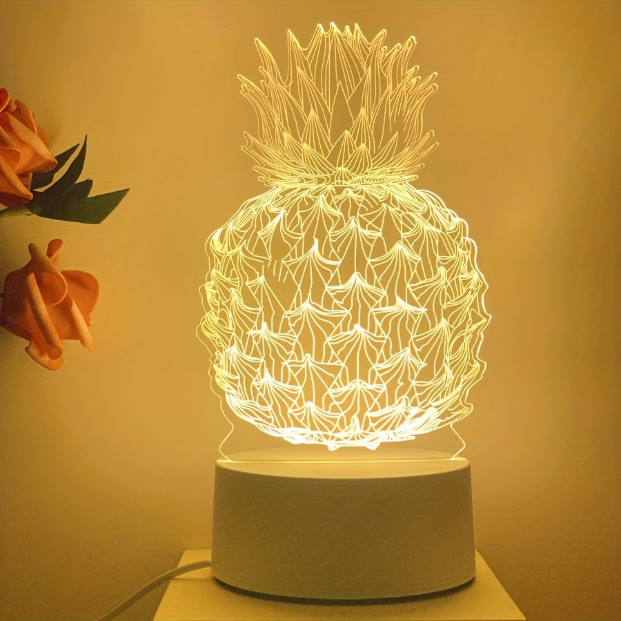 PineGlow - Ananas 3D LED Nachtlampje