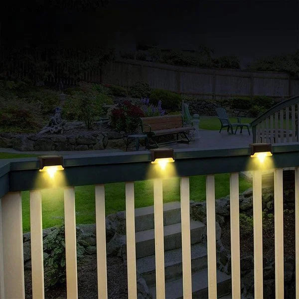 Iluminación de cubierta con energía solar para exteriores