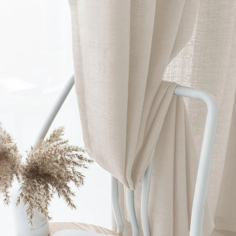 Purple Semi-Transparent Curtains Soft Roof