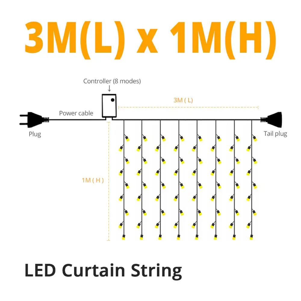 LumiCurtain - Outdoor Lighting Garland