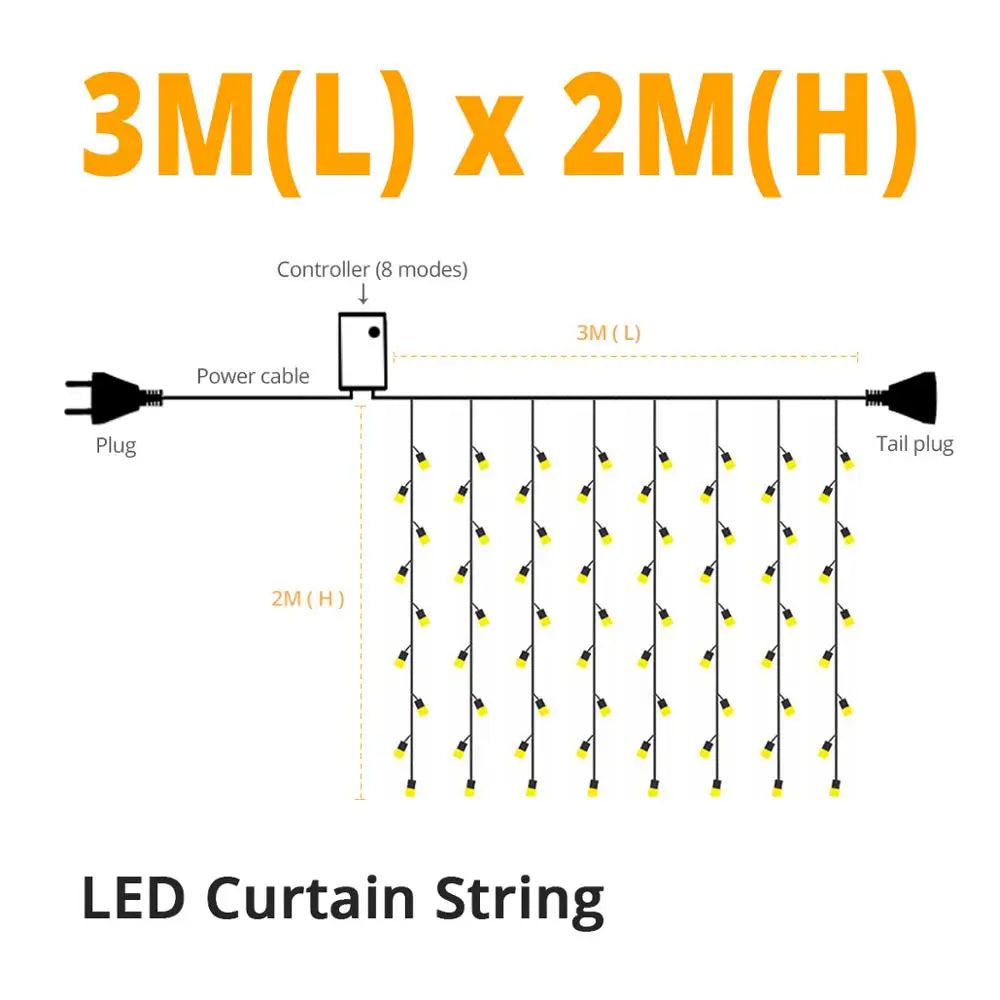 LumiCurtain - Outdoor Lighting Garland