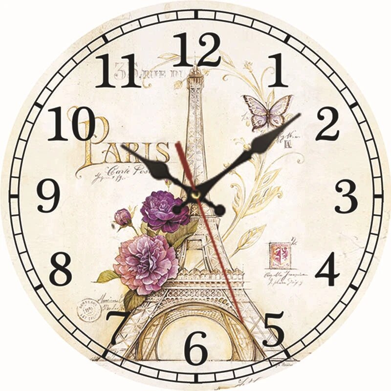 EiffelHolz Wall Clock
