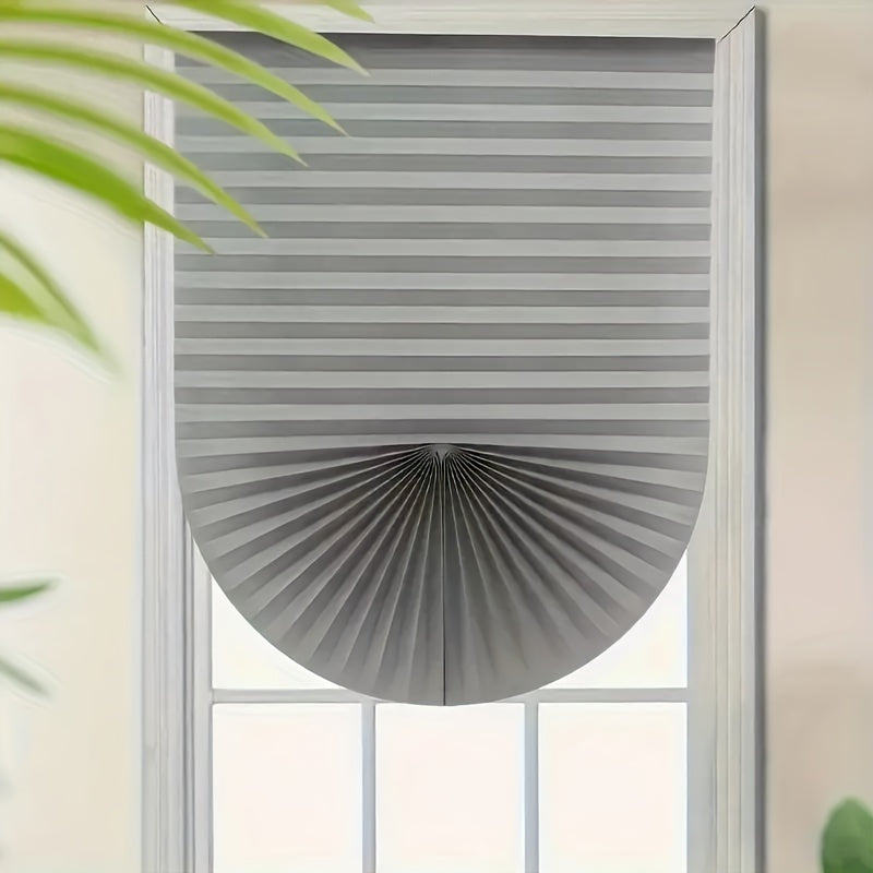 1 Stuk Snoerloze Verduisterende Gordijn - Lichtfilterend, Gevouwen Raambekleding voor Woonkamer en Slaapkamer
