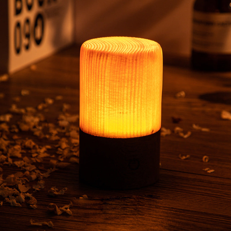 LumiHout - LED Tafellamp met Accu en Touch Control