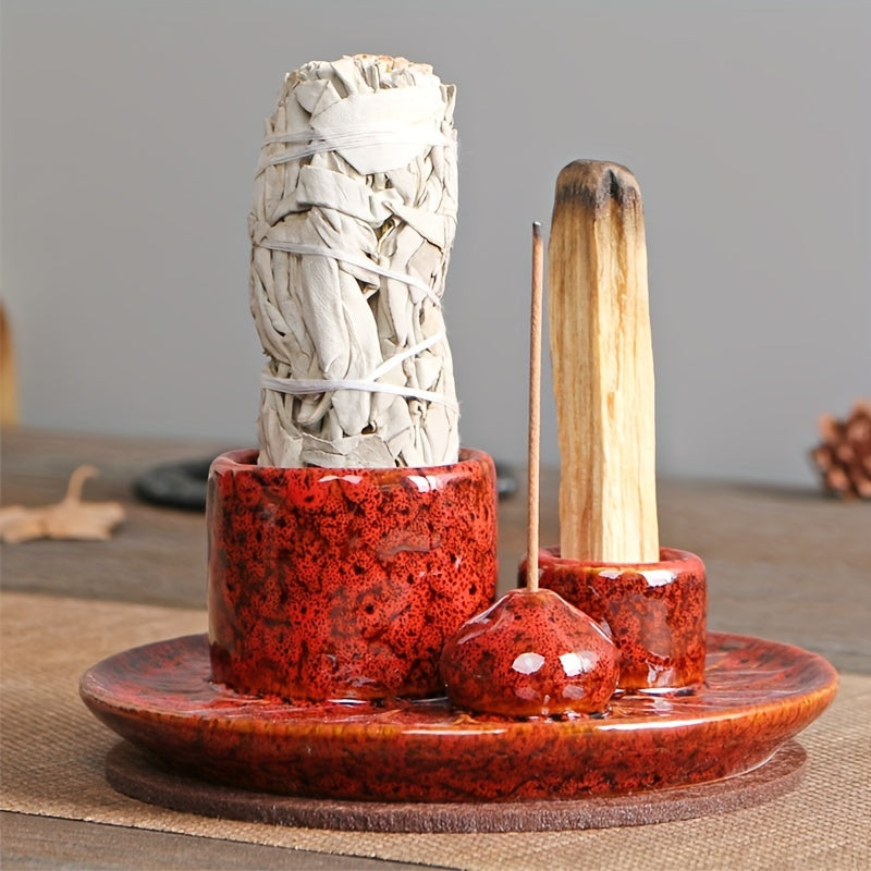Multifunctionele Morandi Kleur Keramische Kaarsenhouder - Incense Burner en Home Decoratie