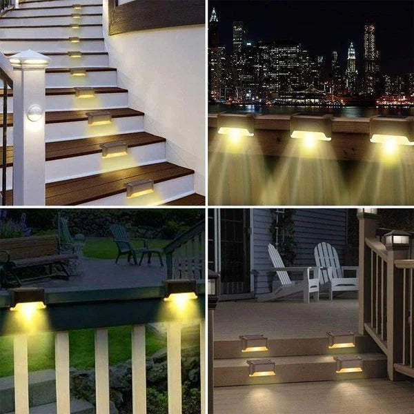 Iluminación de cubierta con energía solar para exteriores