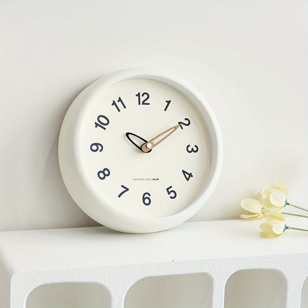 SilenceTime - Reloj de pared silencioso de 10 pulgadas para dormitorio y sala de estar