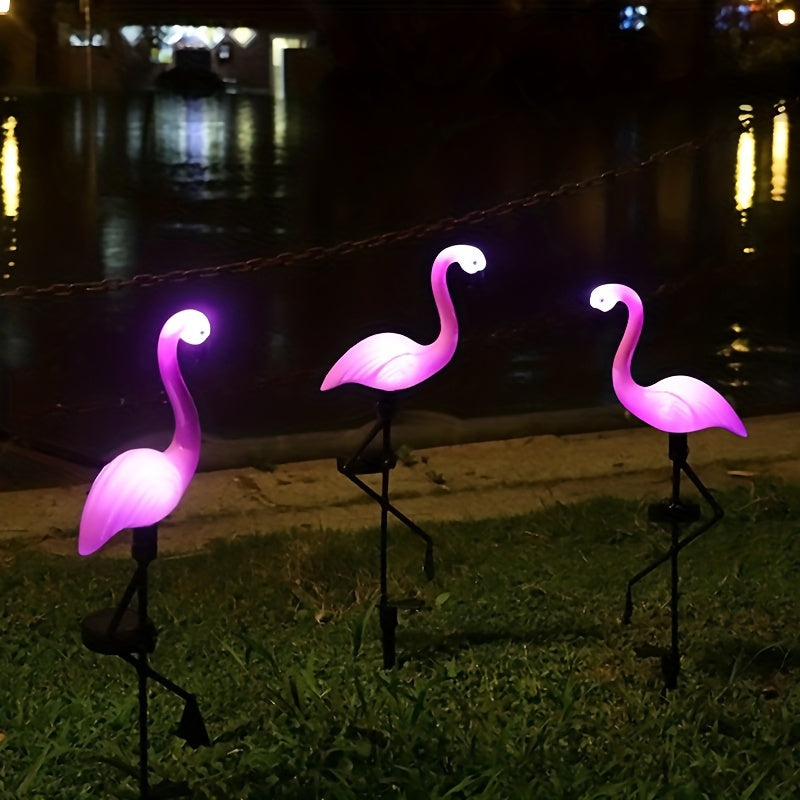 SolarFlamingo - Lampada da Giardino Fenicottero Rosa a Energia Solare, Illuminazione Decorativa per Esterni