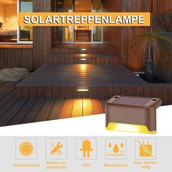 Iluminación de cubierta con energía solar para exteriores