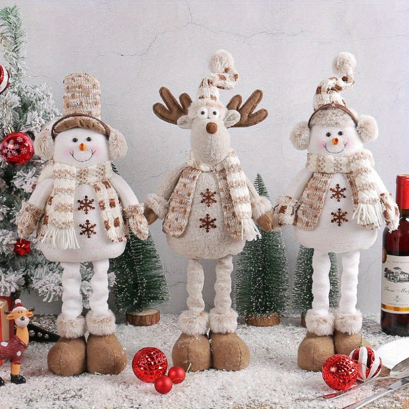 HolidaySet - Rekbare Sneeuwpop & Rendier Poppen
