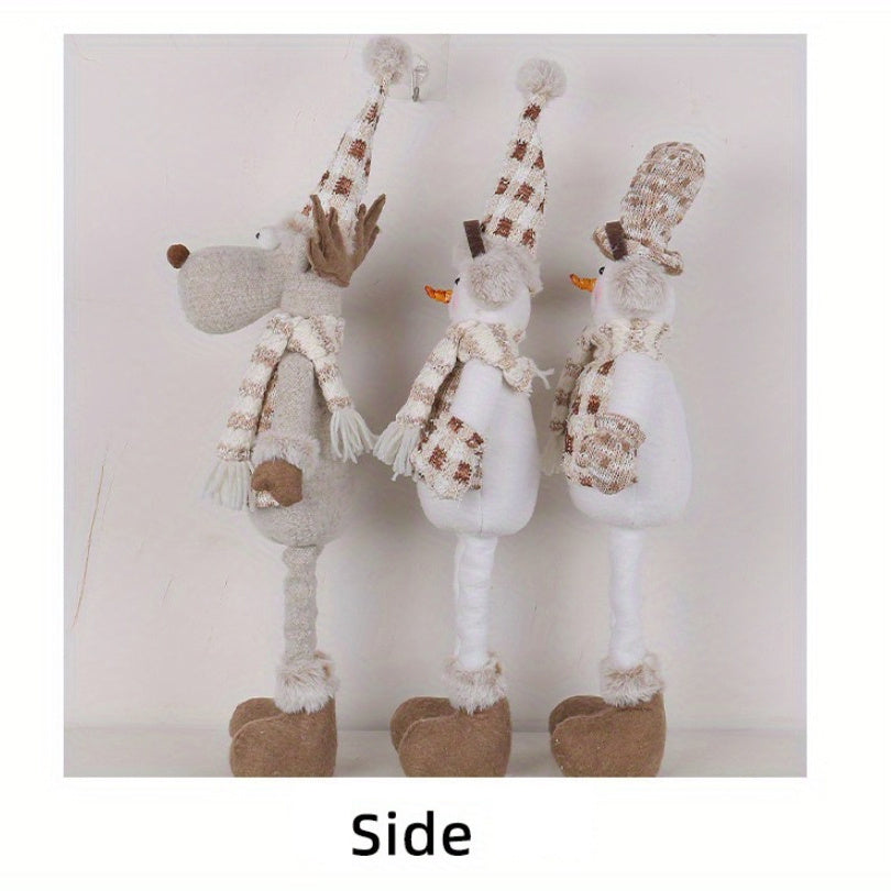 HolidaySet - Rekbare Sneeuwpop & Rendier Poppen