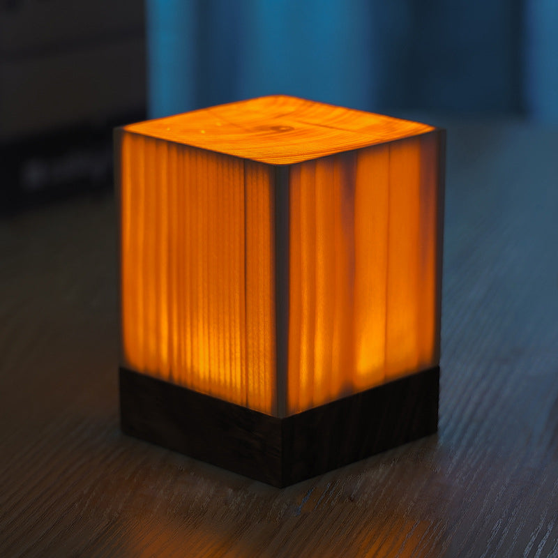 LumiHout - LED Tafellamp met Accu en Touch Control