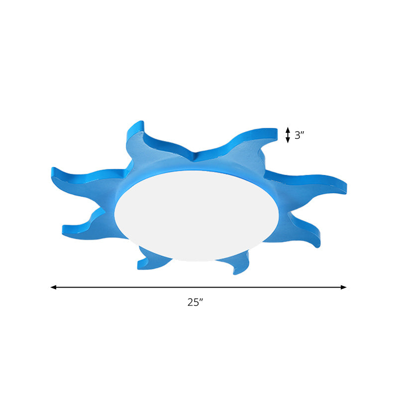 Cone-shaped Recessed Ceiling Light - Cartoon Wood Acrylic Ceiling Lamp for Kindergarten