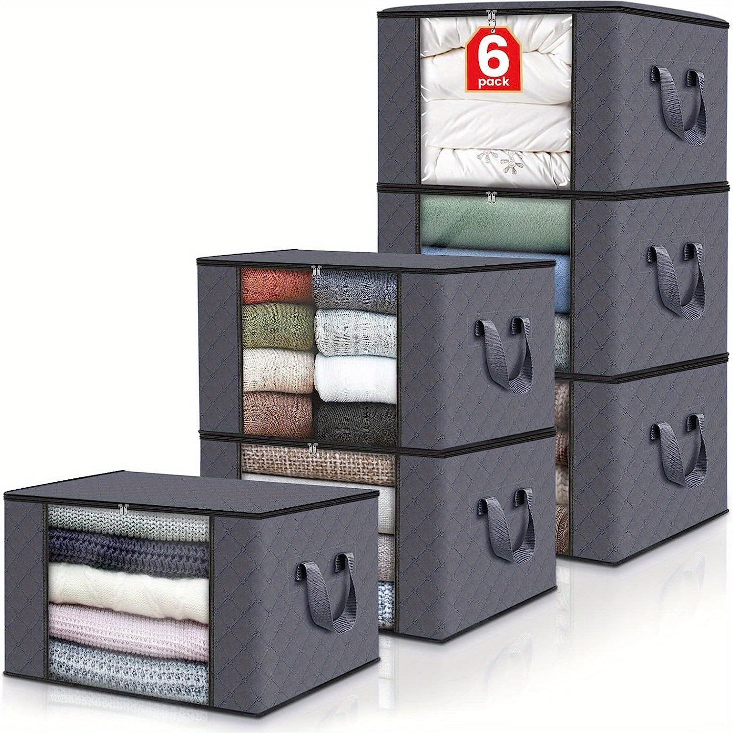 Opvouwbare Opbergdozen - 3/6 Stuks Grote Capaciteit