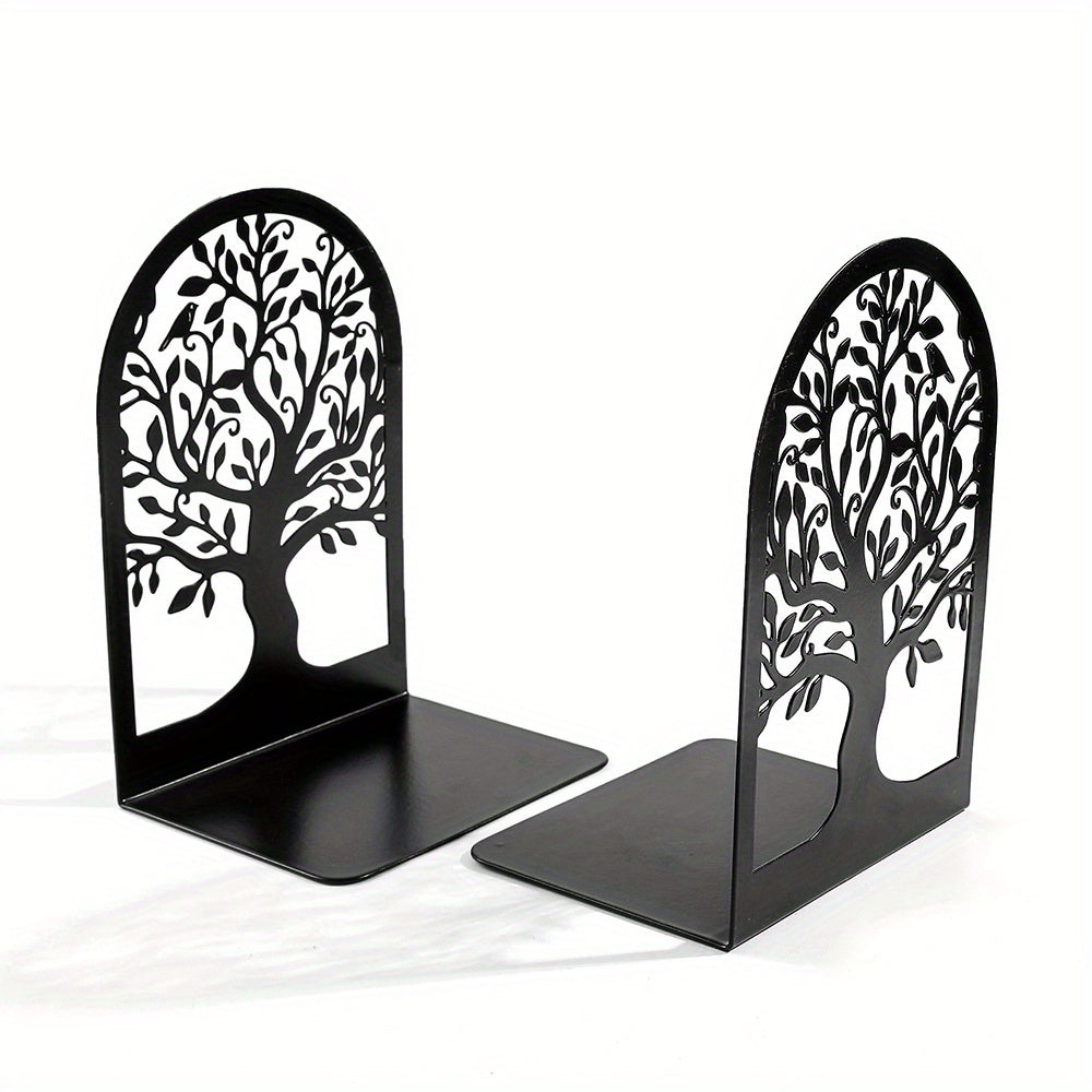 Fermalibri Metallo Albero della Vita - Fermalibri Pesante per Mensole, Design Decorativo Moderno