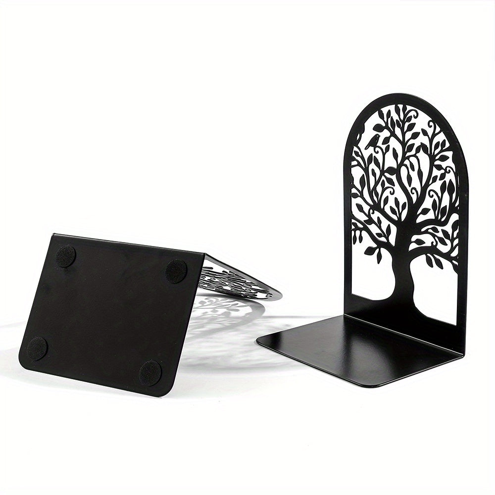 Fermalibri Metallo Albero della Vita - Fermalibri Pesante per Mensole, Design Decorativo Moderno