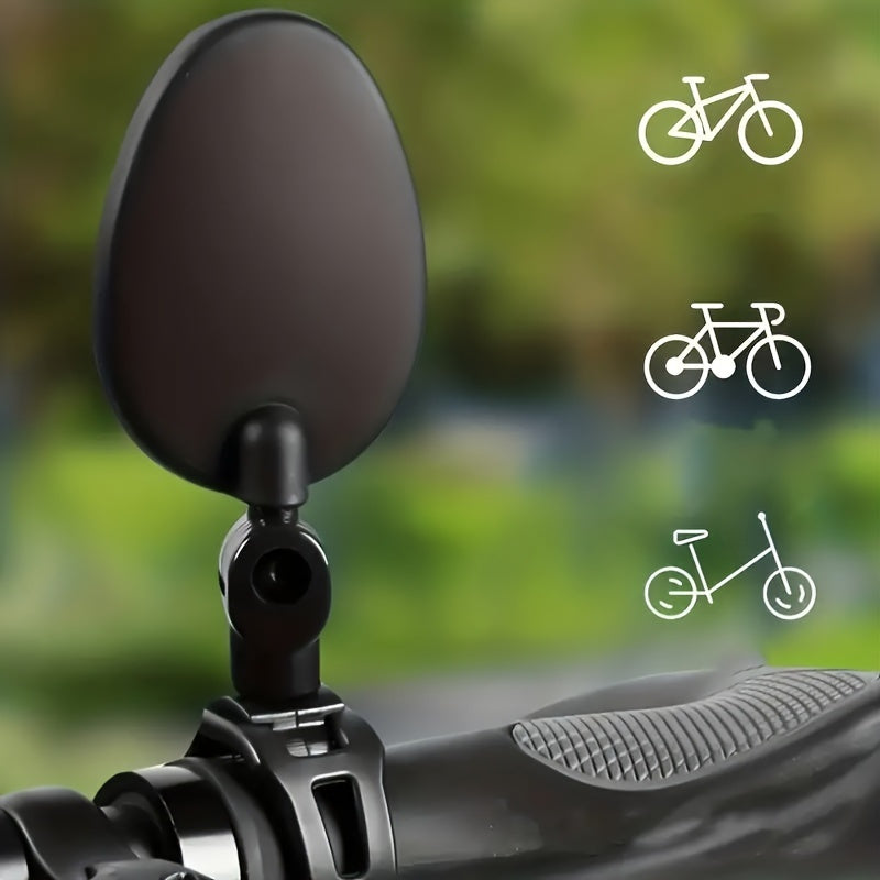 2-Pack Fietsspiegel Achteruitkijkspiegels – Brede Hoek, Veiligheidsspiegel, Universele Pasvorm