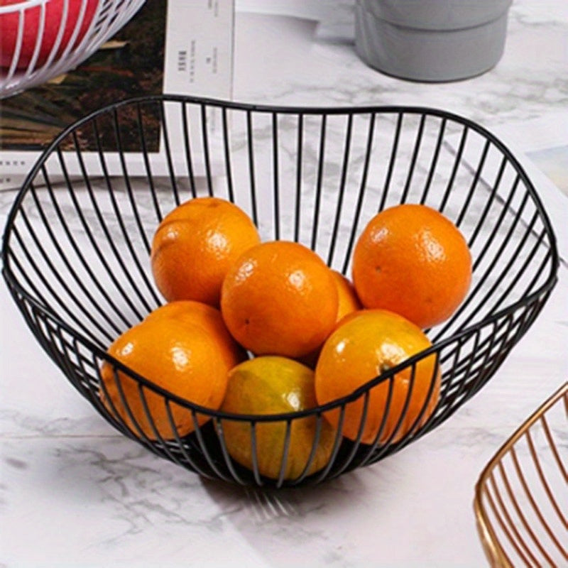 MetalServe - Elegante Metalen Fruitkom voor Woonkamer & Huisdecoratie
