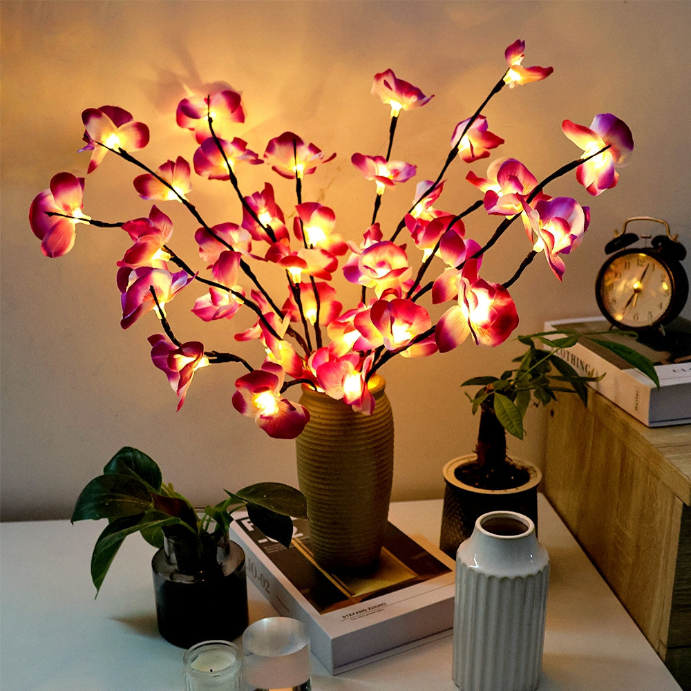 OrchidGlow - Phalaenopsis Orchidee met 20 LED's voor Binnendecoratie