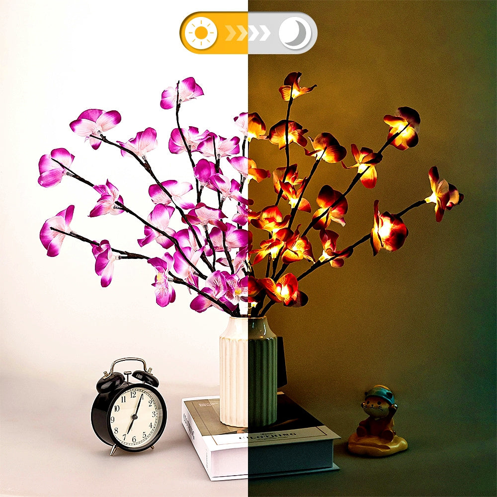 OrchidGlow - Phalaenopsis Orchidee met 20 LED's voor Binnendecoratie