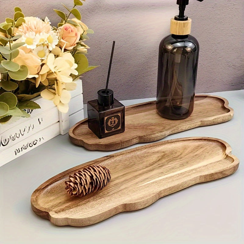 HoutenServeer - Acaciahouten Dienblad voor Eten & Decor | Uniek Ontwerp