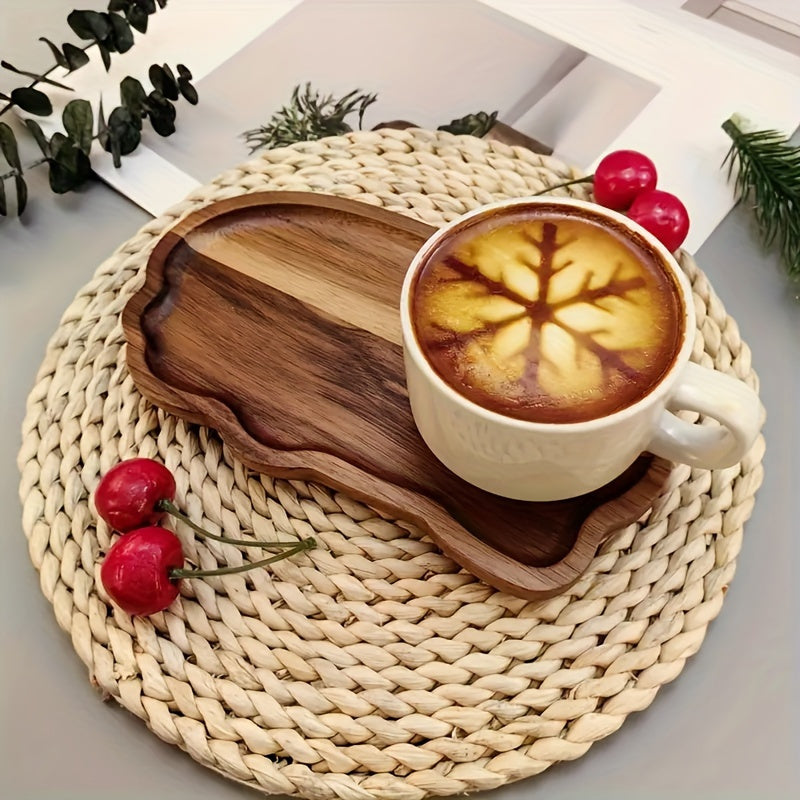 HoutenServeer - Acaciahouten Dienblad voor Eten & Decor | Uniek Ontwerp