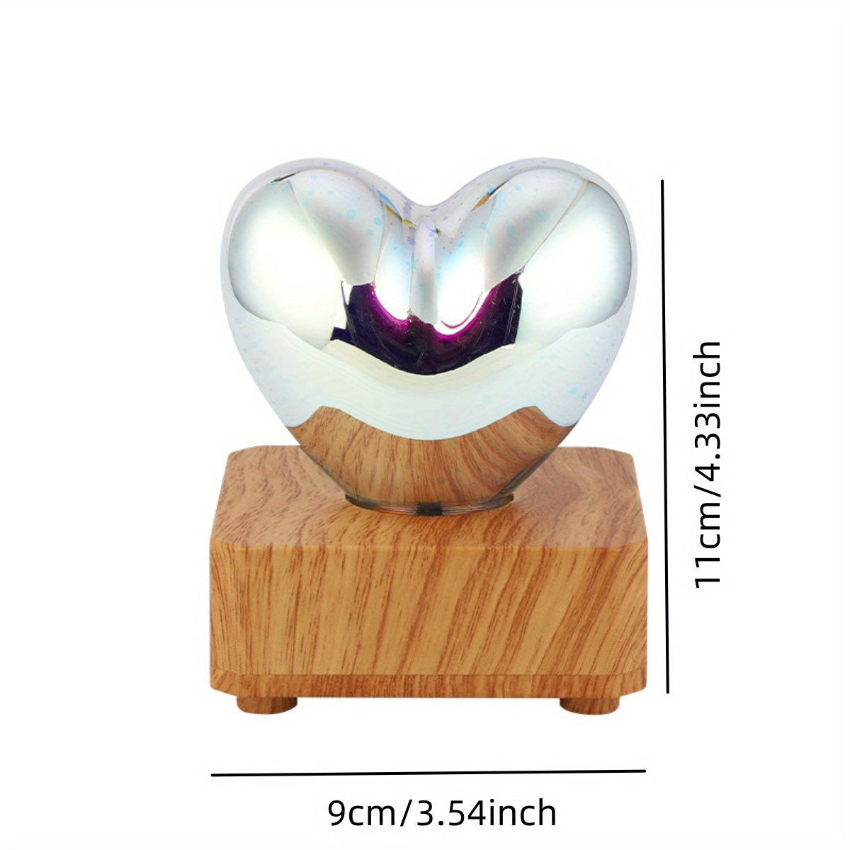 HeartGlow - 3D Hart LED Nachtlampje, USB-aangedreven Sfeerverlichting