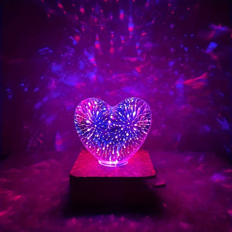 HeartGlow - 3D Hart LED Nachtlampje, USB-aangedreven Sfeerverlichting