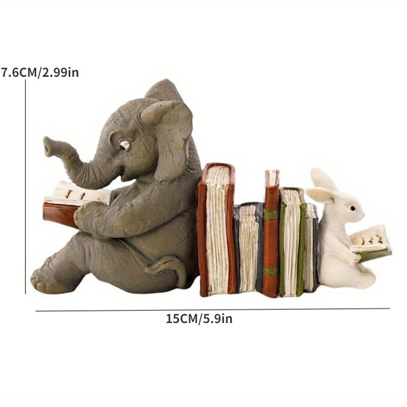 ElephantRabbit - Fermalibri in Resina Animali per Interni ed Esterni