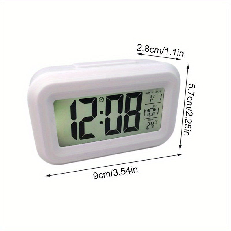 SmartAlarm - Mini LCD Wekker met Muziek en Temperatuurweergave