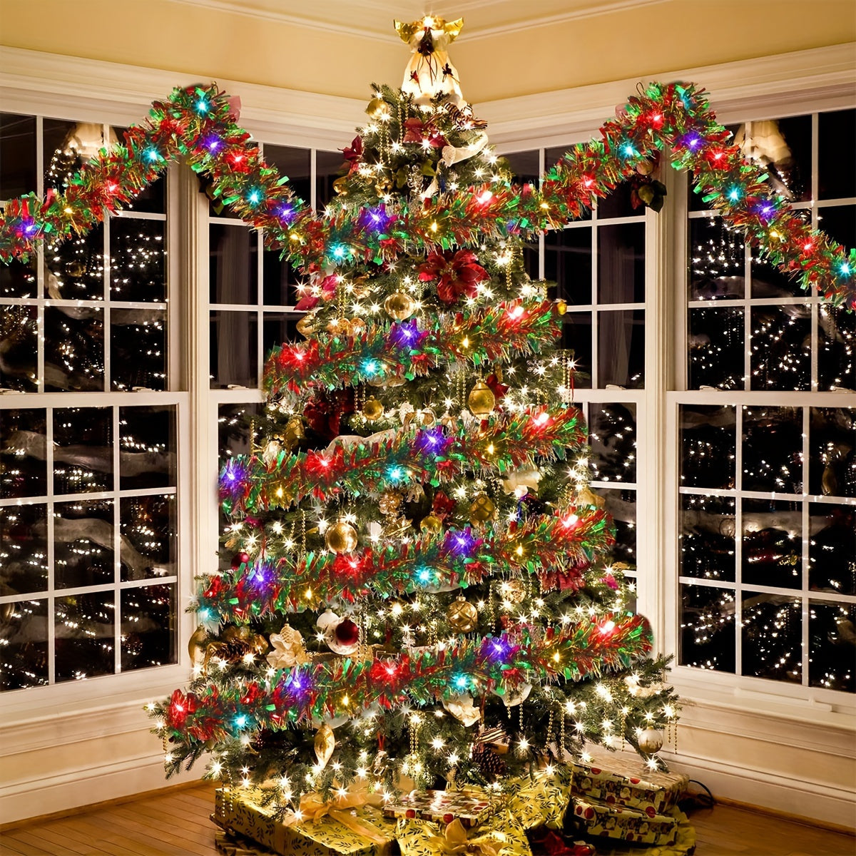 GlowGarland - 2-Pack LED Kerstguirlande met 30 Lampjes