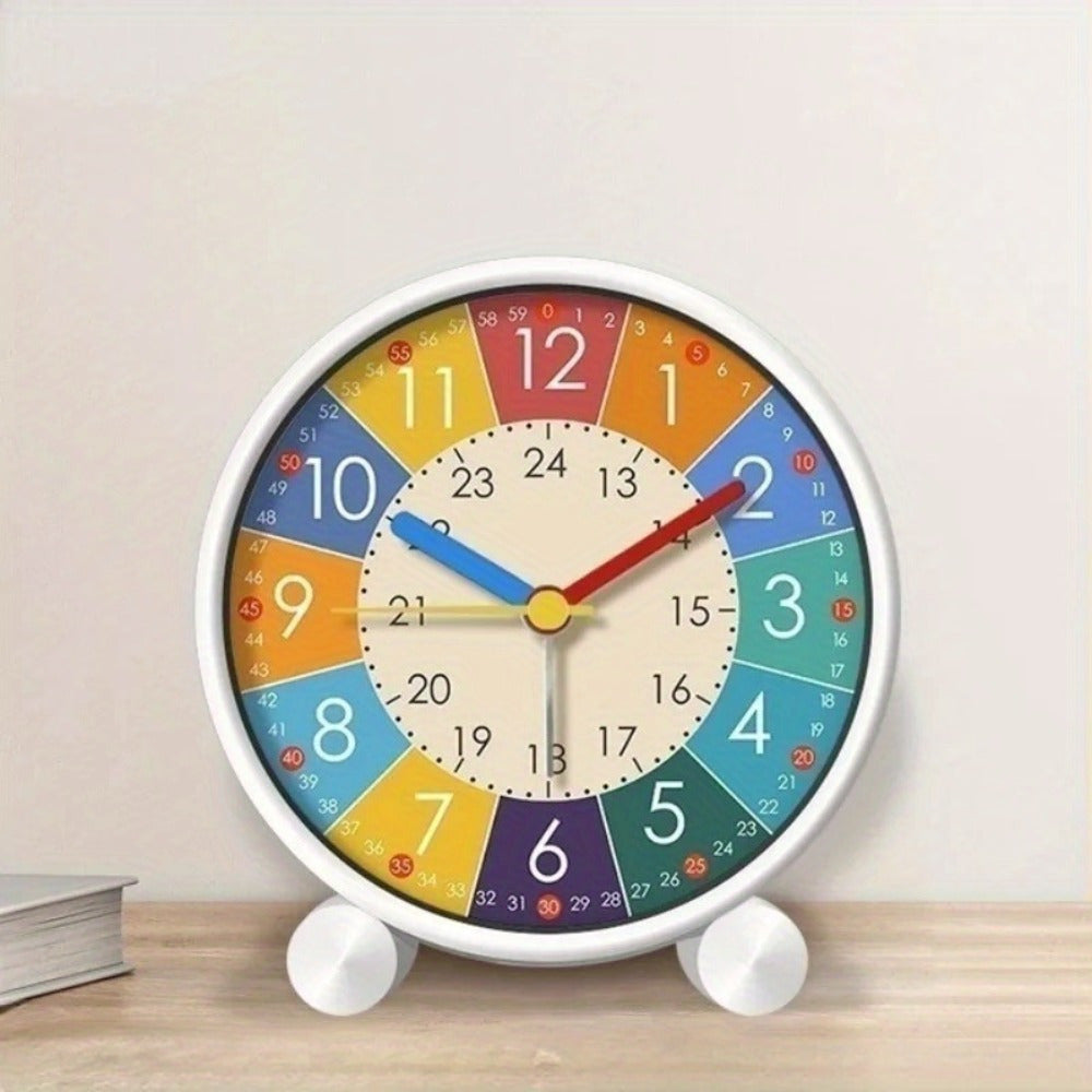 RainbowClock - Stille Regenboog Wekker met Kleurrijke Cijfers